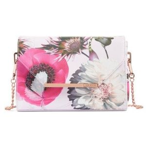 Adorable Ted Baker Floral Pink crossbody purse